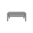 Grey Garden Footstool Solid Pinewood