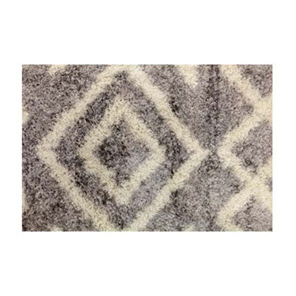 Grey Heat Set Polypropylene Shag Rug 160 X 230 Cm