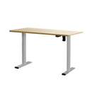 Electric Standing Desk Motorised Sit Stand Desks Table Grey 140Cm