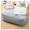 Grey Plaid Extra Large Storage Luggage Bag