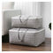 Grey Plaid Extra Large Storage Luggage Bag