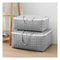 Grey Plaid Extra Large Storage Luggage Bag