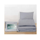 Grey Queen Luxury Classic Bed Duvet Doona Quilt Cover Set