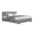 Grey Queen Nino Bed Frame Fabric