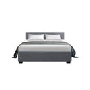 Grey Queen Nino Bed Frame Fabric
