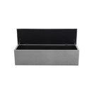 Grey Storage Ottoman