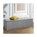 Grey Storage Ottoman