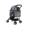 Grey Pet Stroller Dog Carrier Foldable Pram 3 IN 1 Middle Size