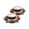 2 In 1 Electric Stone Coated Teppanyaki Grill Plate Hotpot Steamboat