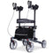 Upright Rollator Walker with Forearm Rest Supports, Mobilty Aid with Seat, Grey