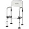 Over Toilet Support Frame Safety Grab Rail Aid, 136kg Capacity, Adjustable Height, Non-Slip Feet and Clamps