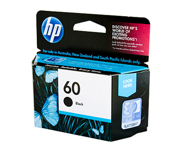 HP 60 Black Ink CC640WA