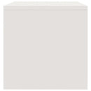 High Gloss White Chipboard Bedside Cabinets 2 Pieces