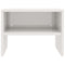 High Gloss White Chipboard Bedside Cabinets 2 Pieces