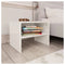 High Gloss White Chipboard Bedside Cabinets 2 Pieces