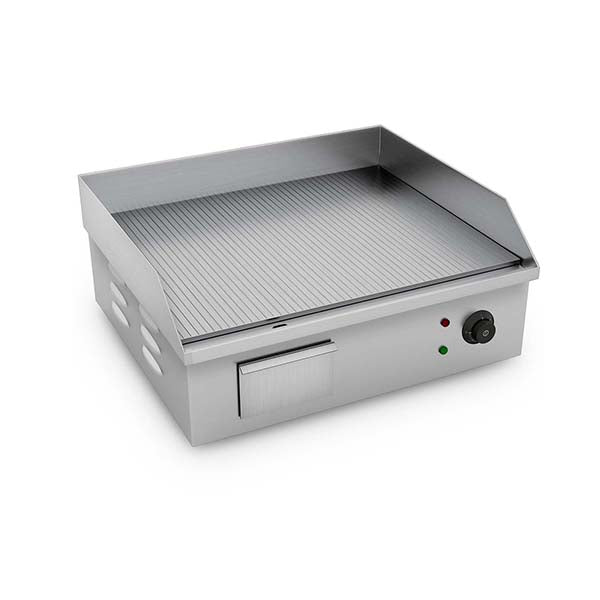 Soga 2200W Stainless Steel Ribbed Griddle Grill Bbq Hot Plate