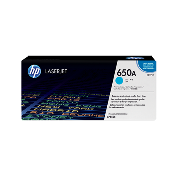 HP 650A Cyan Toner 15 000 Page Yield For Clj Cp5520