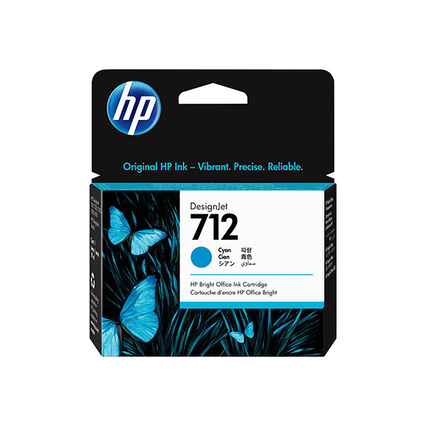 HP 712 Cyan DesignJet Ink Cartridge