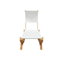 Hammock With Canopy 100 X 216 X 162 Cm Solid Bent Wood Cream