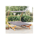 Hammock With Canopy 165 X 198 X 140 Cm Solid Bent Wood