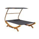 Hammock With Canopy 165 X 198 X 140 Cm Solid Bent Wood
