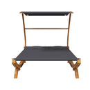 Hammock With Canopy 165 X 198 X 140 Cm Solid Bent Wood