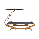 Hammock With Canopy 165 X 198 X 140 Cm Solid Bent Wood