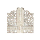 Hand Carved 4 Panel Room Divider White 160 X 165 Cm