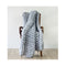 Hand Knitted Chunky Blanket Thick Acrylic Yarn Home Decor Rug Grey