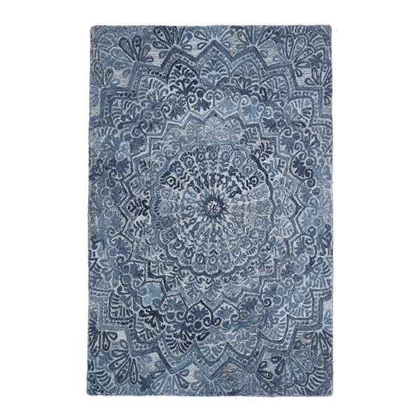 Handcrafted Wool And Polyester Rug 160 x 230Cm