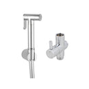 Round Toilet Bidet Spray Wash Kit With Diverter Tap Set Pvc Chrome