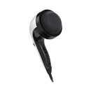 Handheld Vibration Massager Black 4 Interchangeable Heads Adjust Speed