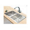 Handmade 1.5mm Stainless Steel Kitchen Sink with Square Waste