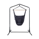 Hanging Hammock With Pillow Outdoor Chair With Stand Swing
