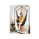 Hanging Hammock With Pillow Outdoor Chair With Stand Swing