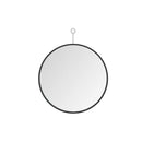 Hanging Mirror With Hook Black 50 Cm