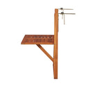Hanging Balcony Table Solid Acacia Wood