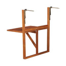 Hanging Balcony Table Solid Acacia Wood
