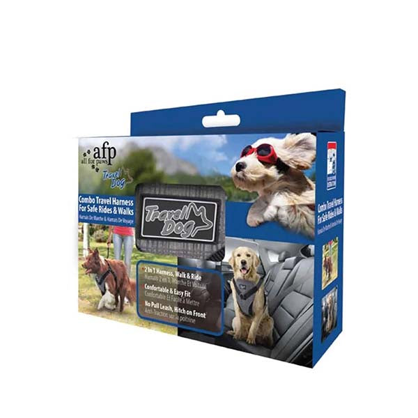 2 In 1 Dog Harness Combo Travel Car No Pull