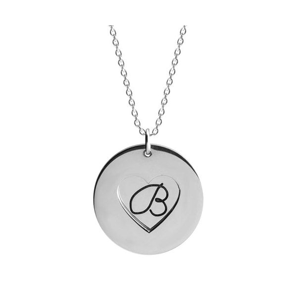 Heart And Initial Necklace