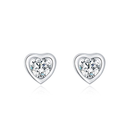 Heart Cubic Zirconia Diamond Earrings