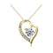 Heart Necklace With Zirconia