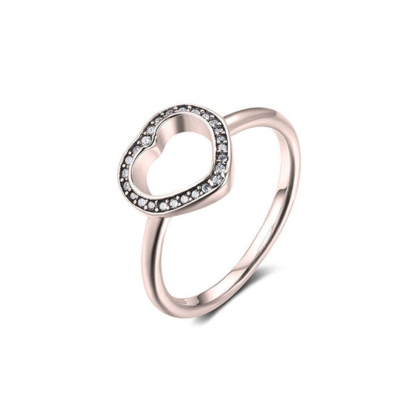 Heart Ring With Cubic Zirconia