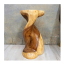 Heart Shape Twisted Stool Raintree Wood Side Table