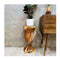 Heart Shape Twisted Stool Raintree Wood Side Table