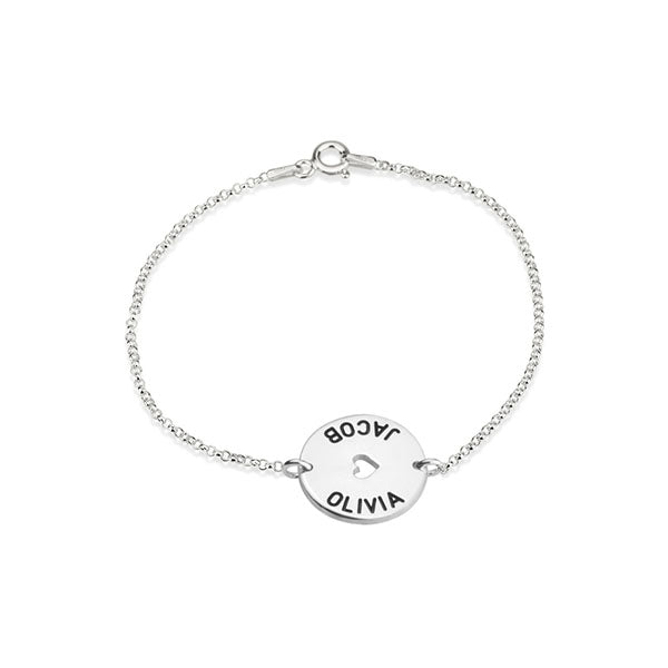 Heart With Names Bracelet