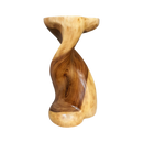 Heart Shape Twisted Stool Raintree Wood Side Table