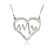 Heartbeat Necklace With Heart