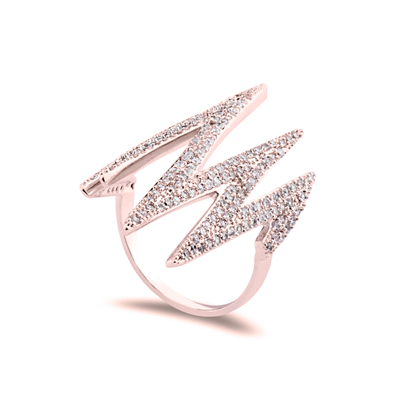Heartbeat Ring With Zirconia