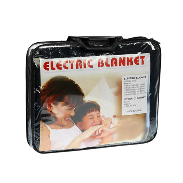 Black Heated Electric Car Blanket 12V